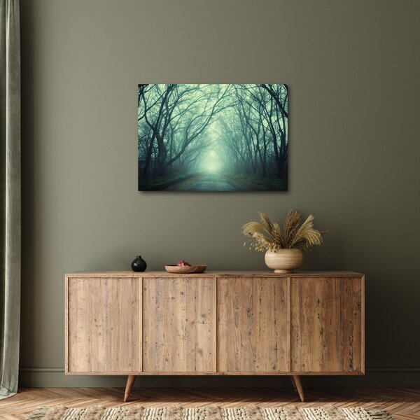 Obraz - Cesta s alejí stromů (70x50 cm)