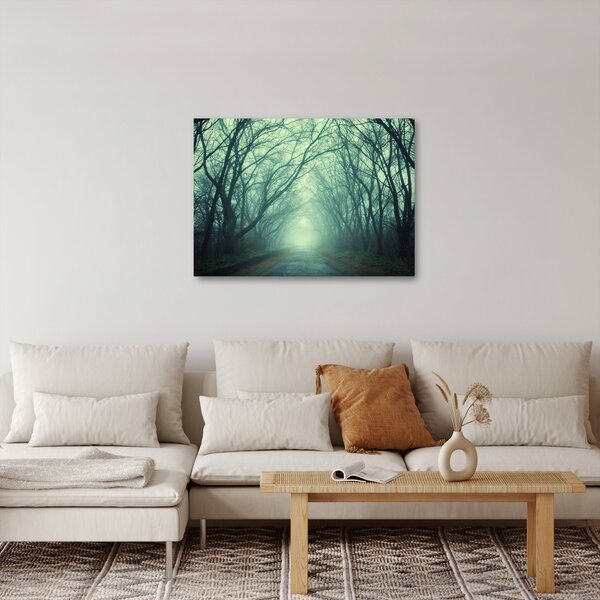 Obraz - Cesta s alejí stromů (70x50 cm)