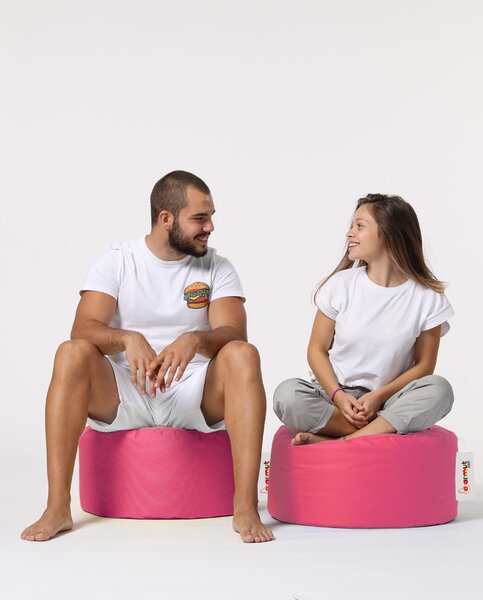 ASIR Zahradní taburet ROUND růžový
