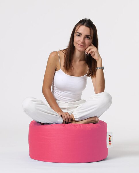 ASIR Zahradní taburet ROUND růžový
