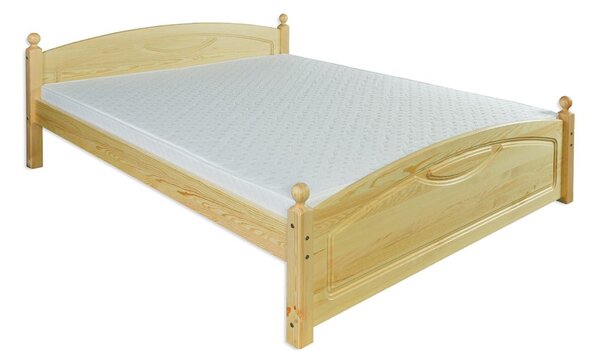 Drewmax Vyvýšená borovicová postel LK103 140 x 200 cm