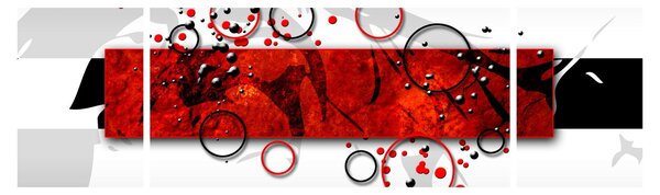 Obraz abstrakce (170x50 cm)