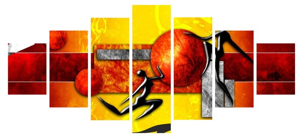 Obraz - Malba lidskosti (210x100 cm)