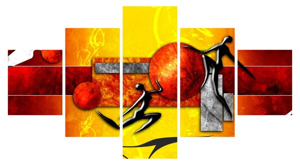 Obraz - Malba lidskosti (125x70 cm)