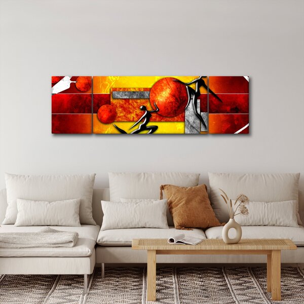 Obraz - Malba lidskosti (170x50 cm)