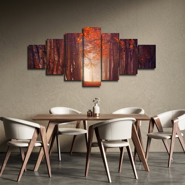 Obraz - Podzimní les (210x100 cm)