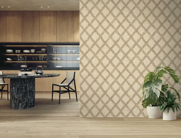 Vliesová tapeta na zeď, hnědá, geometrická, 74015, Armonia, Emiliana Parati