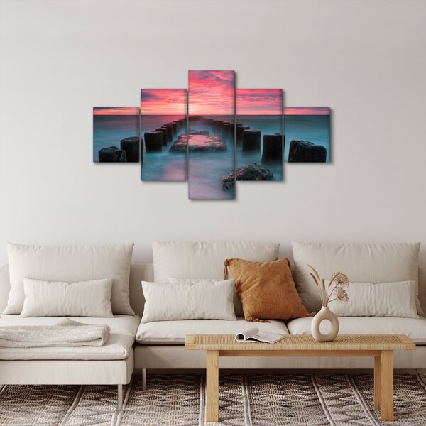 Obraz - Skály v moři (125x70 cm)