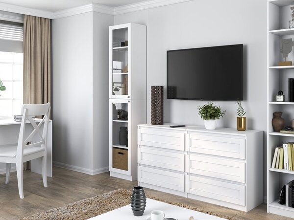Vitrína Preposso 1 (bílá). Akce -20%