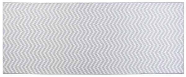 Koberec 80 x 200 cm bílý/šedý SAIKHEDA