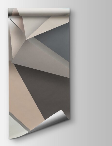 Fototapeta Abstraktní geometrické tvary v jemných barvách, Geometrické 3D fototapety, Populární fototapety, u42871 - Tapeko.co.cz