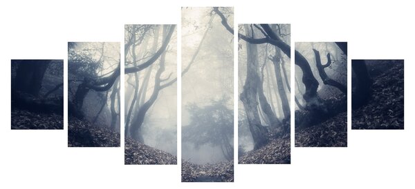 Obraz - Les v mlze (210x100 cm)