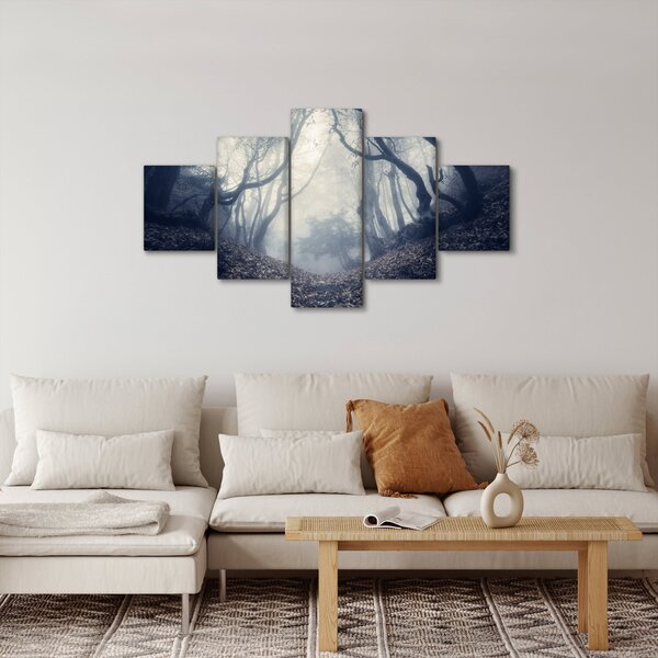 Obraz - Les v mlze (125x70 cm)