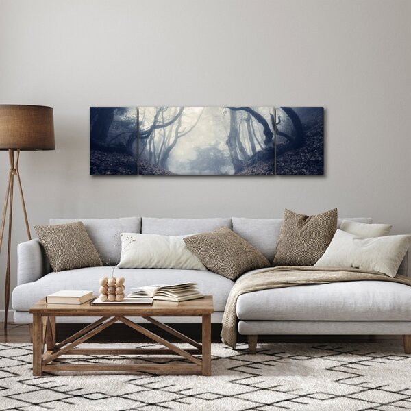 Obraz - Les v mlze (170x50 cm)
