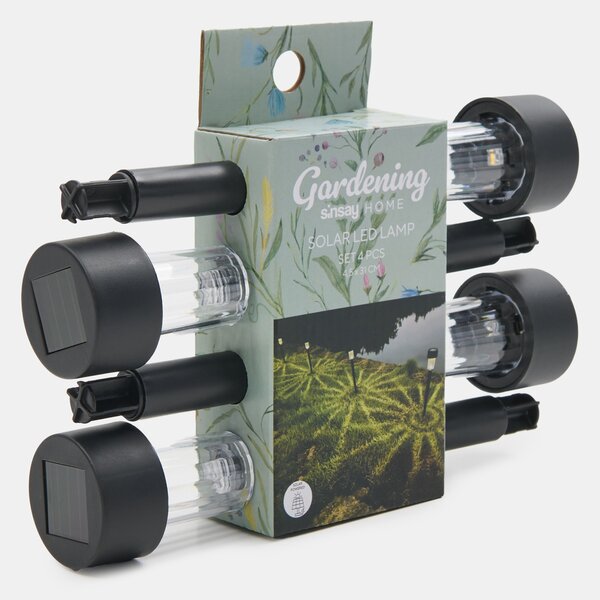 Sinsay - Solární LED světla 4 pack - černá