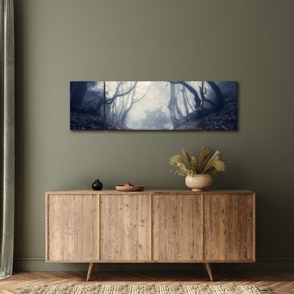 Obraz - Les v mlze (170x50 cm)