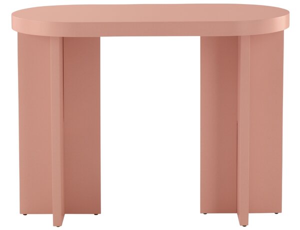 Jotex Růžový lakovaný psací stůl CRUZ MINI 100 x 50 cm