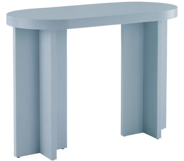 Jotex Světle modrý lakovaný psací stůl CRUZ MINI 100 x 50 cm