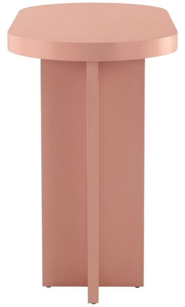 Jotex Růžový lakovaný psací stůl CRUZ MINI 100 x 50 cm
