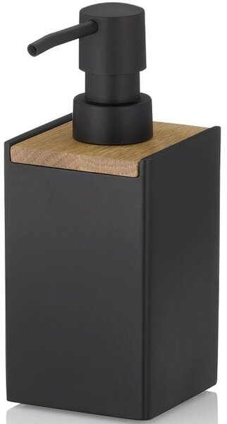 Kela Cube dávkovač mýdla 300 ml černá-hnědá 23689