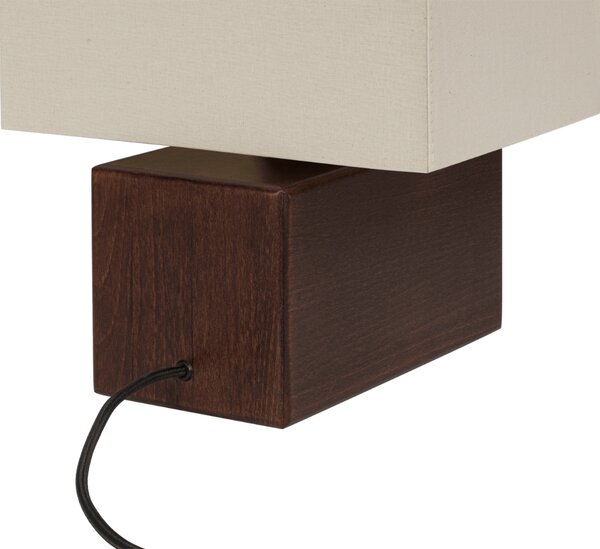 Noo.ma Hnědá dřevěná stolní lampa Zam