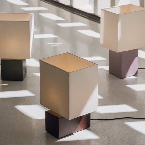 Noo.ma Hnědá dřevěná stolní lampa Zam