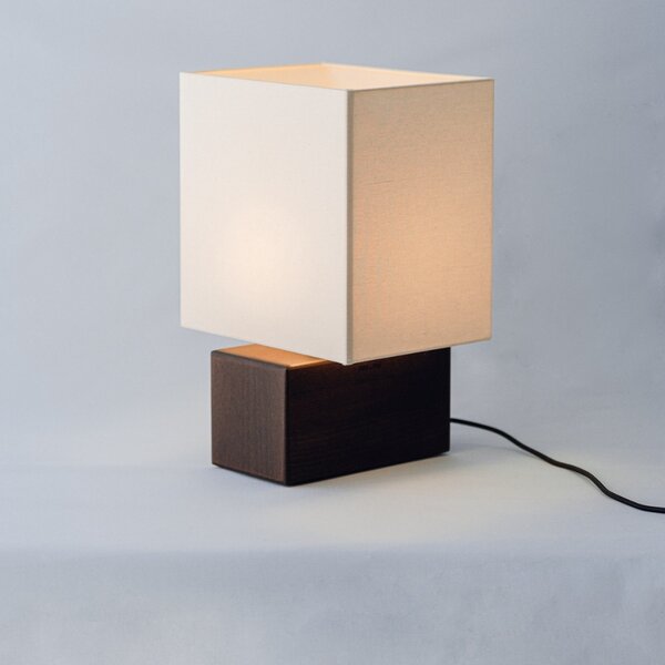 Noo.ma Hnědá dřevěná stolní lampa Zam