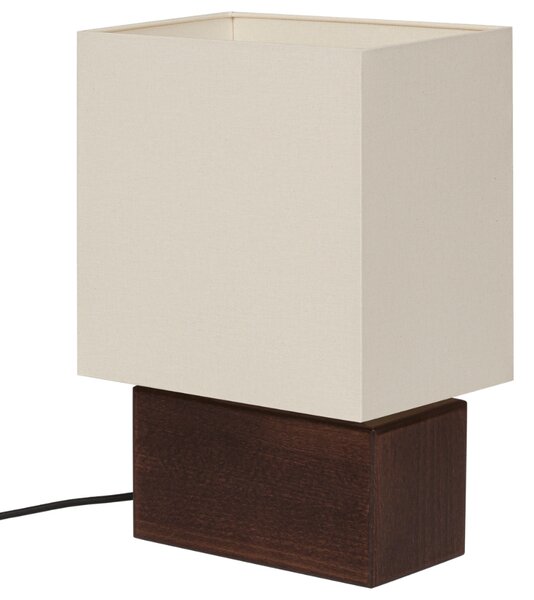Noo.ma Hnědá dřevěná stolní lampa Zam