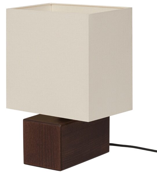 Noo.ma Hnědá dřevěná stolní lampa Zam