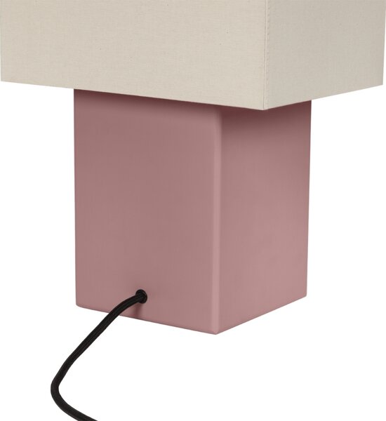 Noo.ma Světle fialová dřevěná stolní lampa Zam