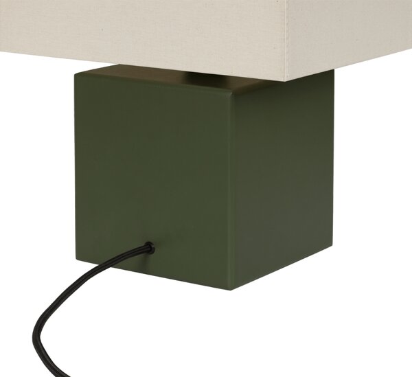 Noo.ma Zelená dřevěná stolní lampa Zam