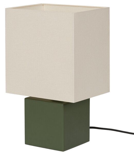 Noo.ma Zelená dřevěná stolní lampa Zam
