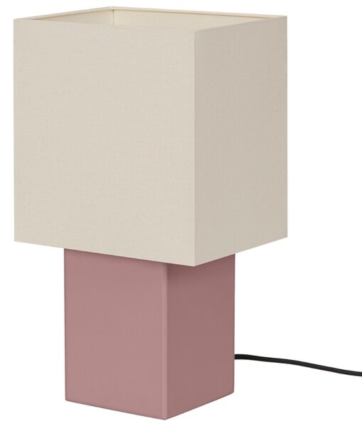 Noo.ma Světle fialová dřevěná stolní lampa Zam