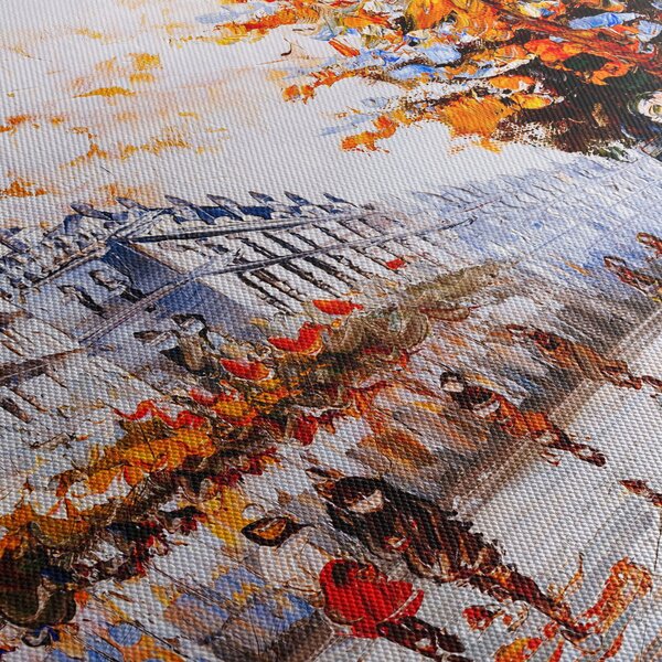 Obraz - Život ve městě (170x50 cm)