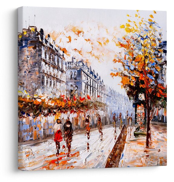 Obraz - Život ve městě (30x30 cm)