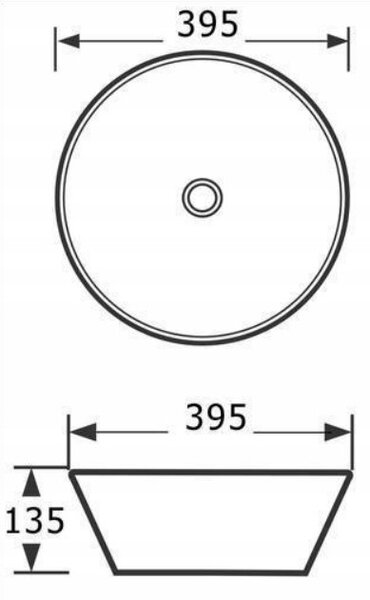 Invena Tinos, umyvadlo na desku 395x395x135 mm, imitace kamene-mramor, INV-CE-43-707-C