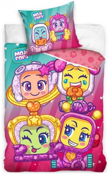 Bavlněné ložní povlečení Moji Pops - MagicBox Toys - 100% bavlna - 70 x 90 cm + 140 x 200 cm