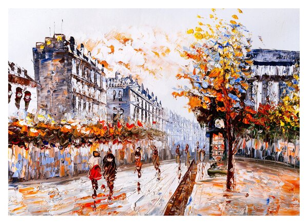 Obraz - Život ve městě (70x50 cm)