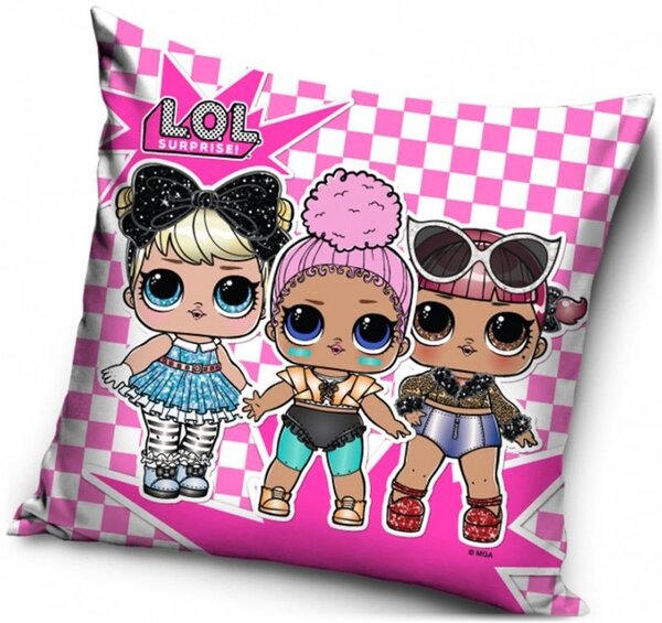 Polštář L.O.L. Surprise - motiv Stars - 40 x 40 cm