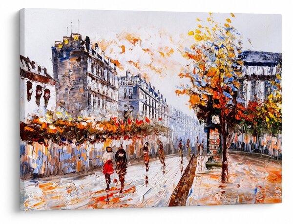 Obraz - Život ve městě (70x50 cm)