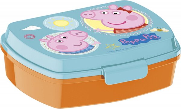 Krabička / box na svačinu Prasátko Peppa - 16 x 12 x 5 cm