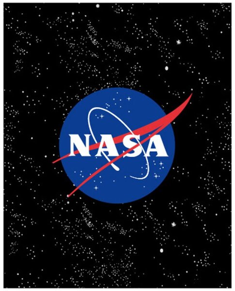 Fleecová deka NASA - motiv Černý vesmír - Nano Coral 220 gr./m2 - 120 x 150 cm