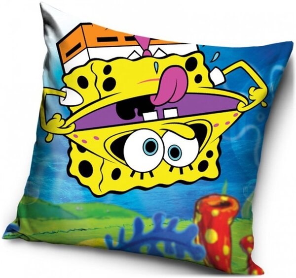 Polštář Spongebob vzhůru nohama - 40 x 40 cm