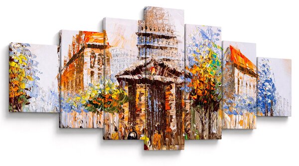 Obraz - Malovaná městká památka (210x100 cm)