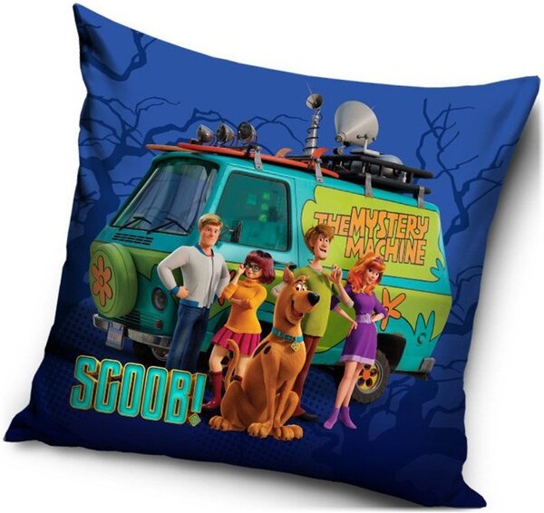 Polštář SCOOB! - motiv Záhady s.r.o. a Scooby Doo - 40 x 40 cm