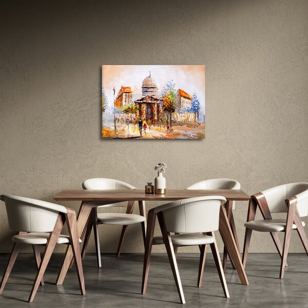 Obraz - Malovaná městká památka (70x50 cm)