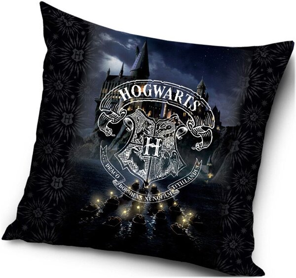 Polštář Harry Potter - motiv erb Hogwarts - 40 x 40 cm