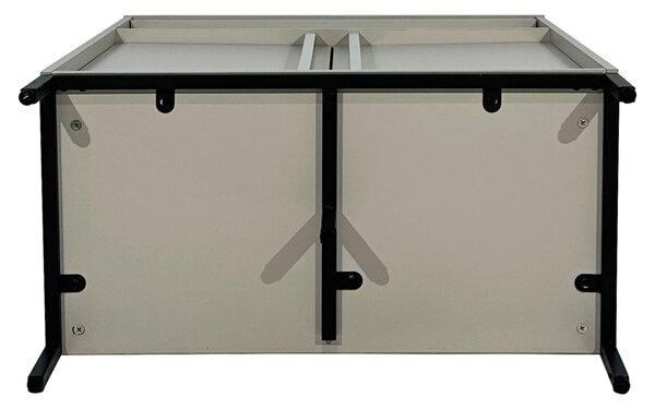 KOMODA, černá, světle šedá, 80/101/40 cm Xora - Komody na nožičkách, Online Only