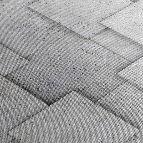 Obraz - Abstrakce betonových kachliček (170x50 cm)