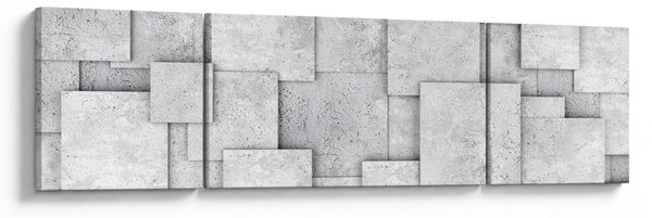Obraz - Abstrakce betonových kachliček (170x50 cm)